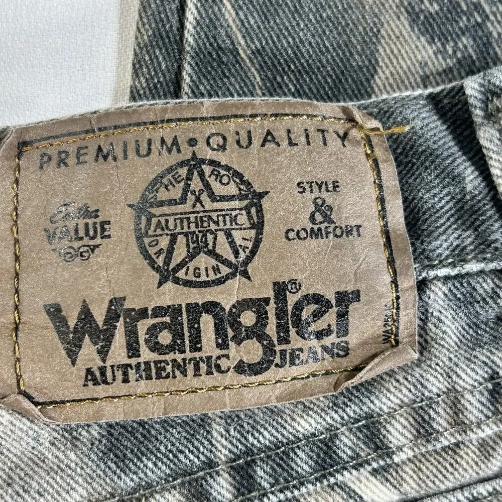 Vintage Wrangler Mossy Oak Camo Double Knee Pants Hunting Men's Size 34x32